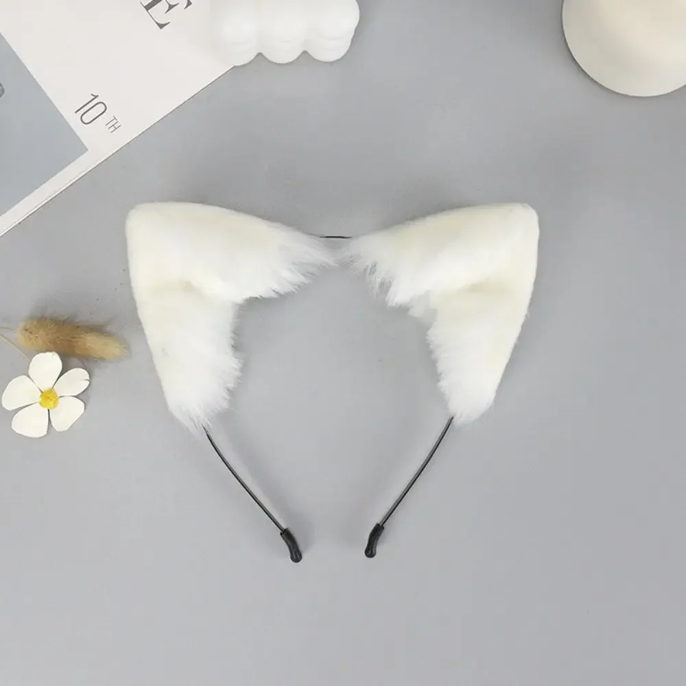 

Animal Cute Plush Fox Cat Ears Gothic Headband Lolita Ears Headwear Furry Artificial Cosplay Christmas Hair Accessories