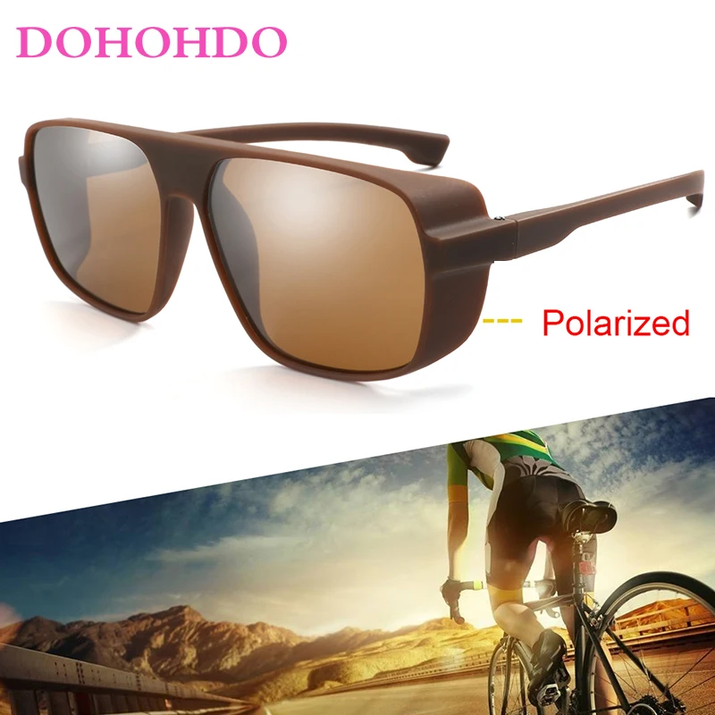DOHOHDO Classic Polarized Sunglasses Men Women Retro Brand Designer Male Sun Glasses HD Mirror Driving Fishing Square Sunglasses