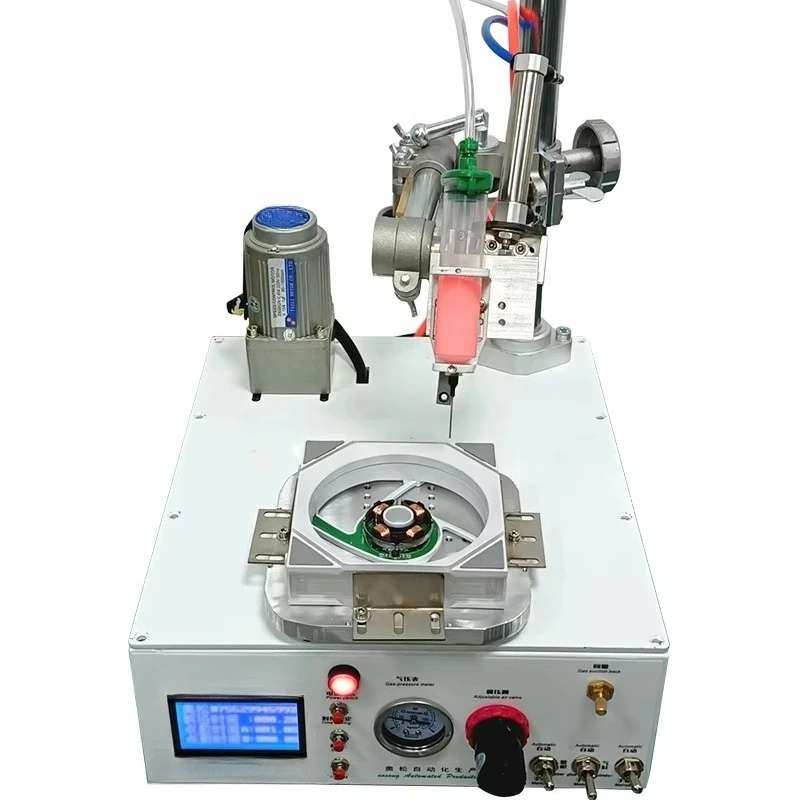 Rotary valve glue machine industrial rotary glue machine gear 1-year warranty Shenzhen fan motor circular glue machine