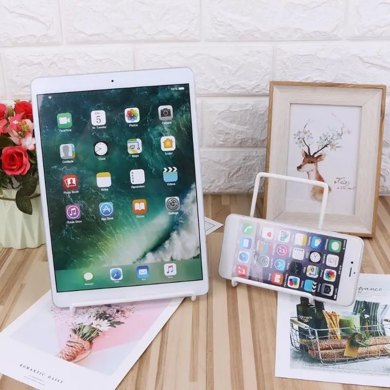 Support universel à 360 ° Réglable support support fil métallique pliable pour tablette