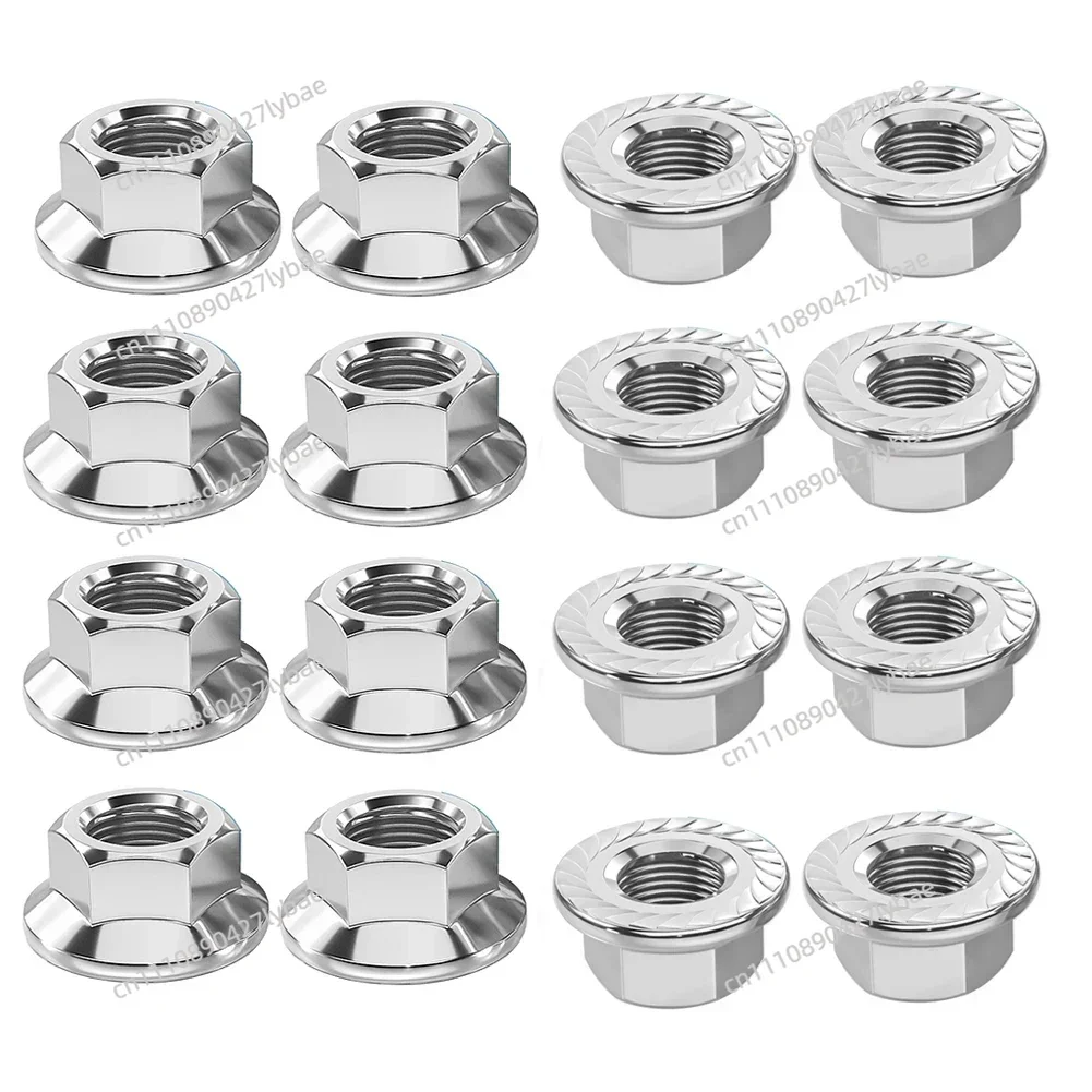 M10x1.25 Wheel Lock Lug Nut Kit Set For Yamaha Raptor 700 Grizzly Warrior 350 Banshee YFZ450 For Polaris ATV Accessories 16pcs
