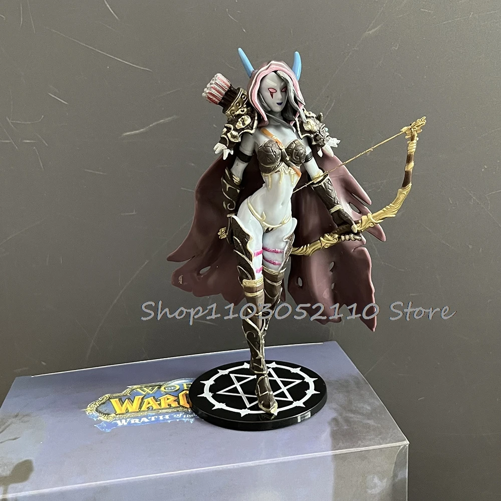 نجاح باهر سقوط ليتش الملك Arthas Sylvanas Windrunner Sylvan الرماية الملكة عمل نموذج لجسم اللعب دمية هدايا عيد الميلاد