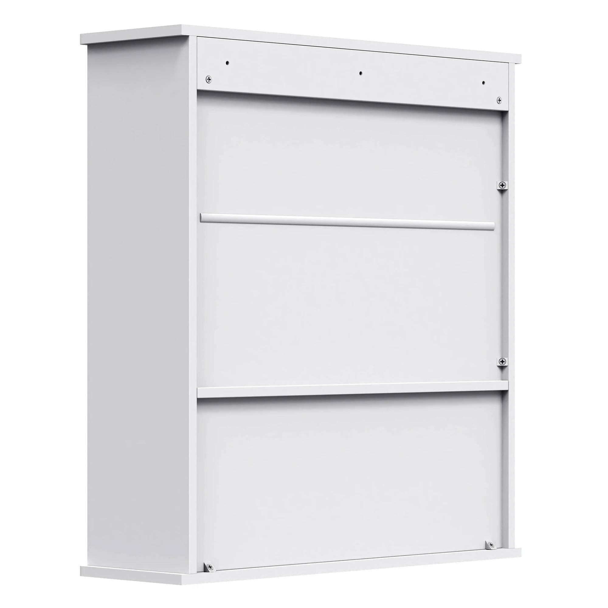 Hanging Cabinet with Double Door Multi-function Storage Cabinet for Kitchen Bathroom ,white