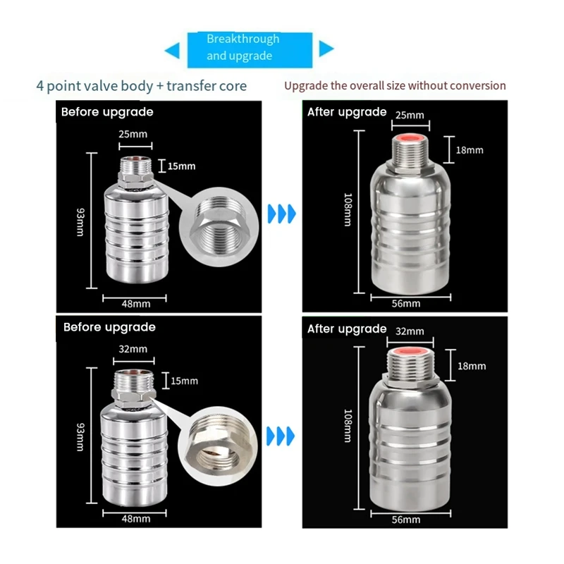 A74E-Valvola a galleggiante con controllo del livello dell'acqua completamente automatica, mini valvola a galleggiante con spegnimento automatico