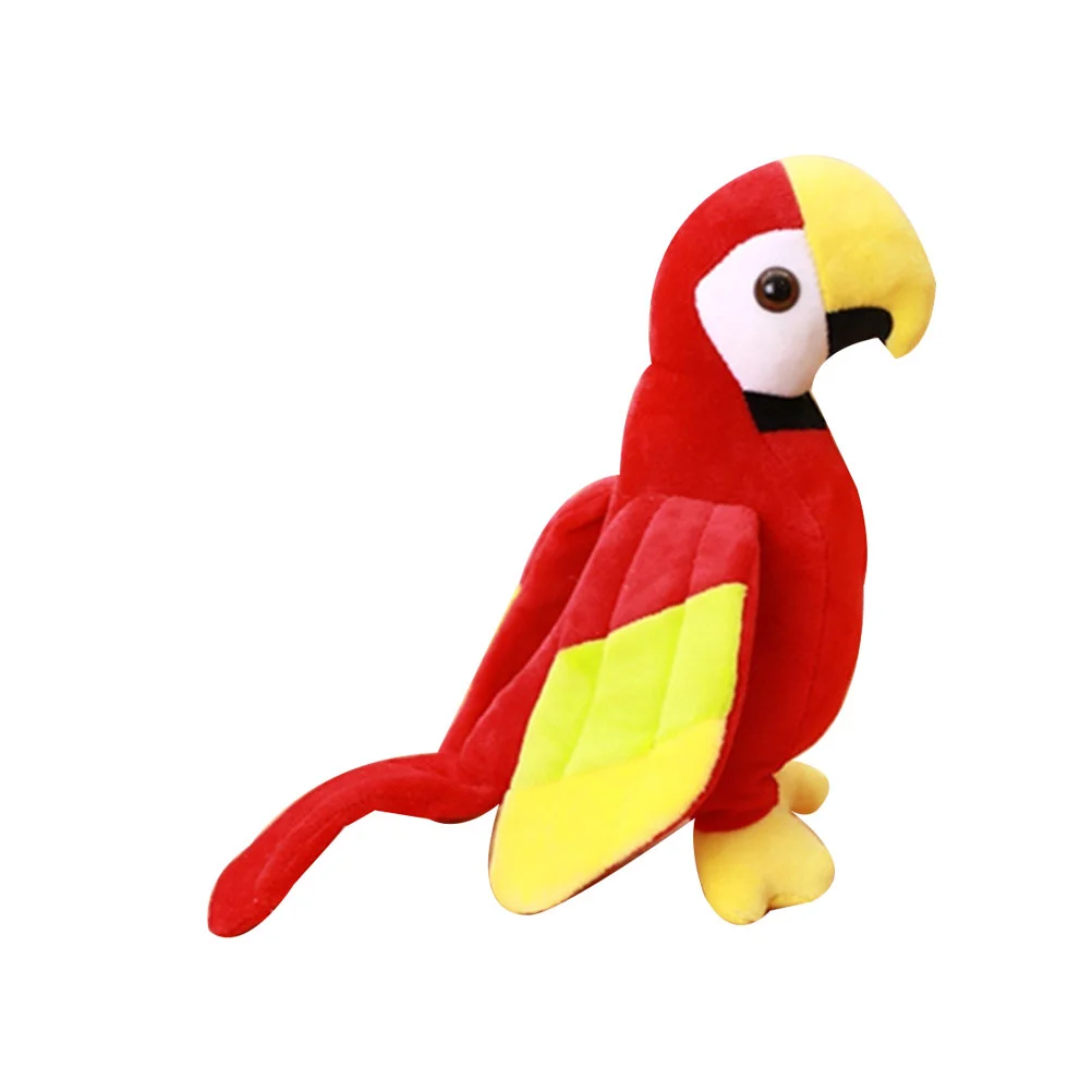 Juguete de peluche de simulación para niños y niñas, loro de peluche, pájaro Adorable, suministro decorativo para fiesta, 1 ud.