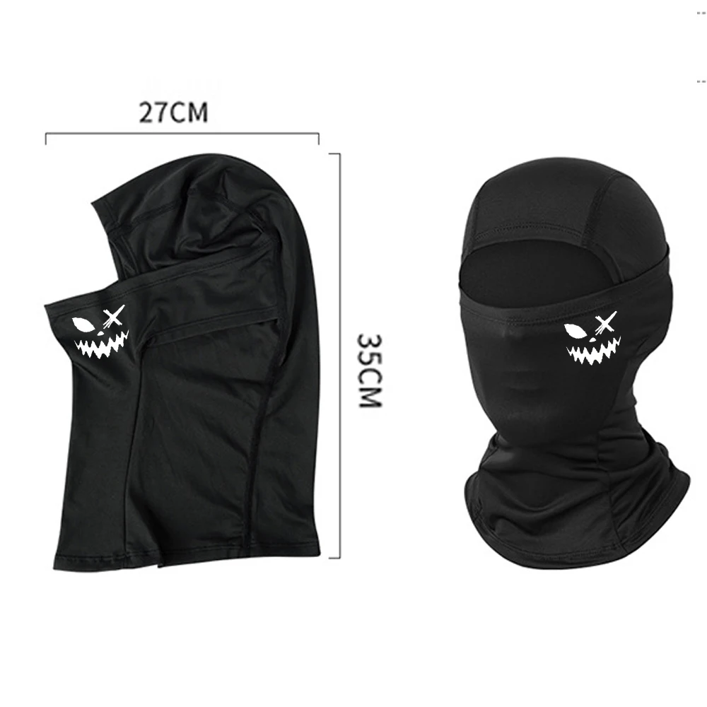 1pc/2pcs/3pcs cycling balaclava hat - full face cover with breathable design, suitable for cycling smiling face pattern printed