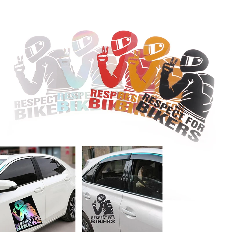 

1PC Respect Biker Sticker For On Car Motorcycle Vinyl 3D Stickers Motorcycle Vinyl 3D Stickers And Decals 15x11CM