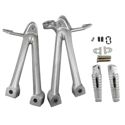 Motorcycle Rear Passenger Footpegs Footrests Pegs Mount Bracket For Suzuki GSXR GSX-R 600 750 K8 GSX-R600 GSX-R750 2008-2010