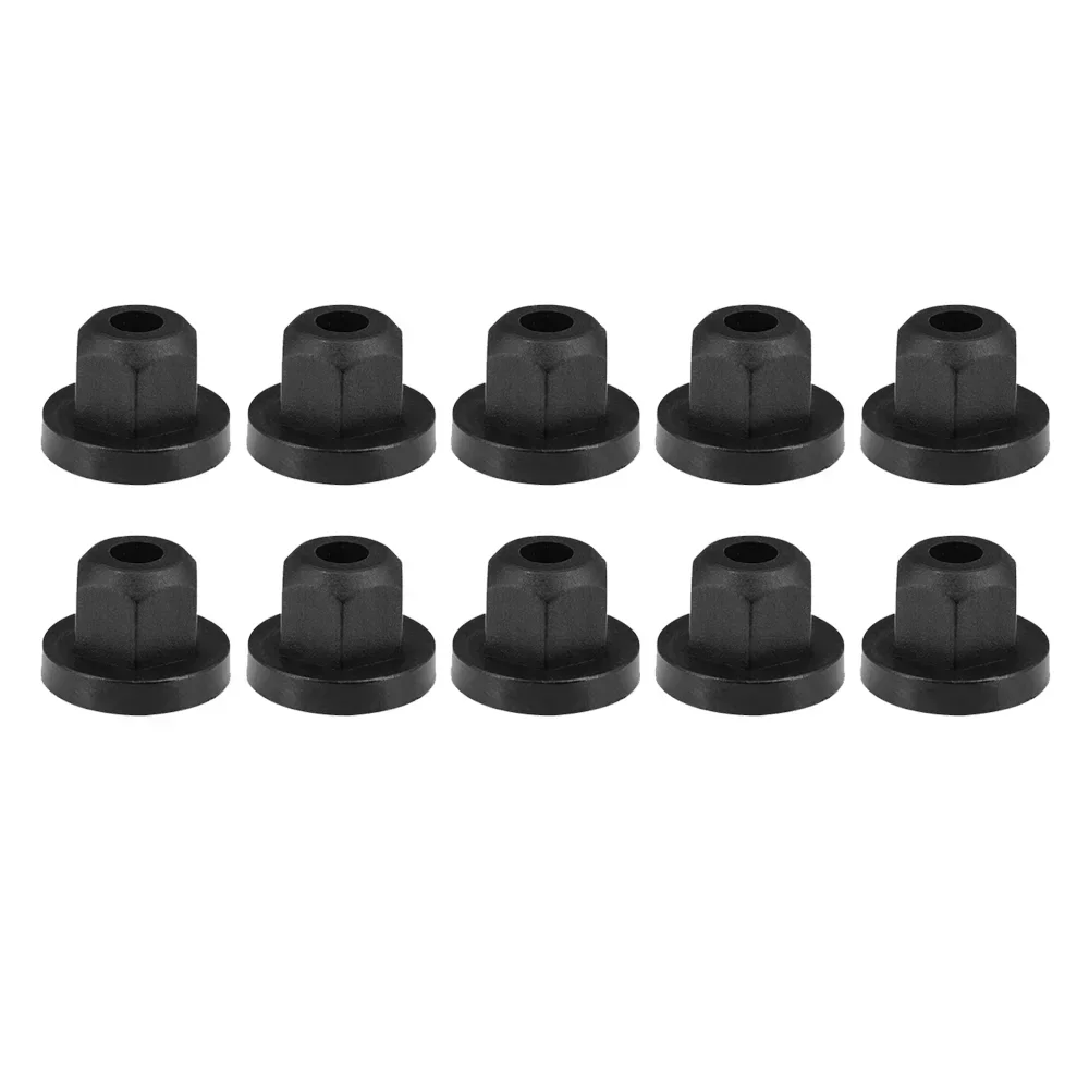 10x For BMW 3 Series E36 E46 1990 1991 1992 1993 1994 1995 1996  - 2005 NEW Black Car Body Nut Flange Fastener Clip Rivets