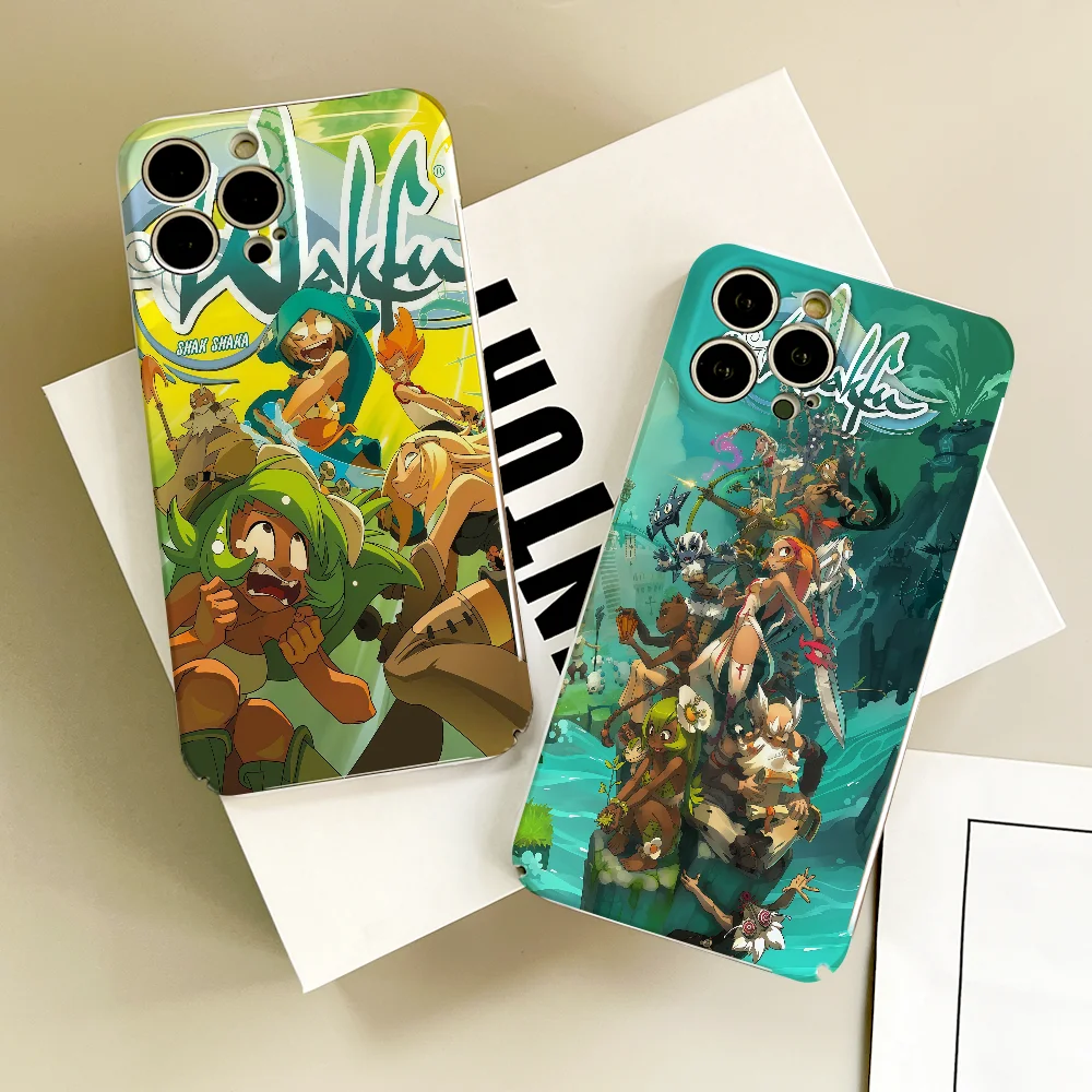ألعاب المغامرة W-wakfu جراب هاتف FUNDA آيفون 17 16 15 14 13 12 11 Plus Pro Max Mini لامع HD غطاء صلب فيلم