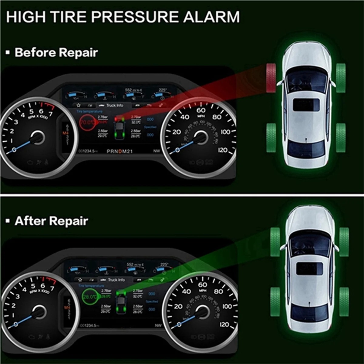 14Pcs Programmable PMS Tire Pressure Sensor Monitor for Autel TS408 TS508 ITS600 433MHz 315MHZ 2 in 1 Editable MX Sensor