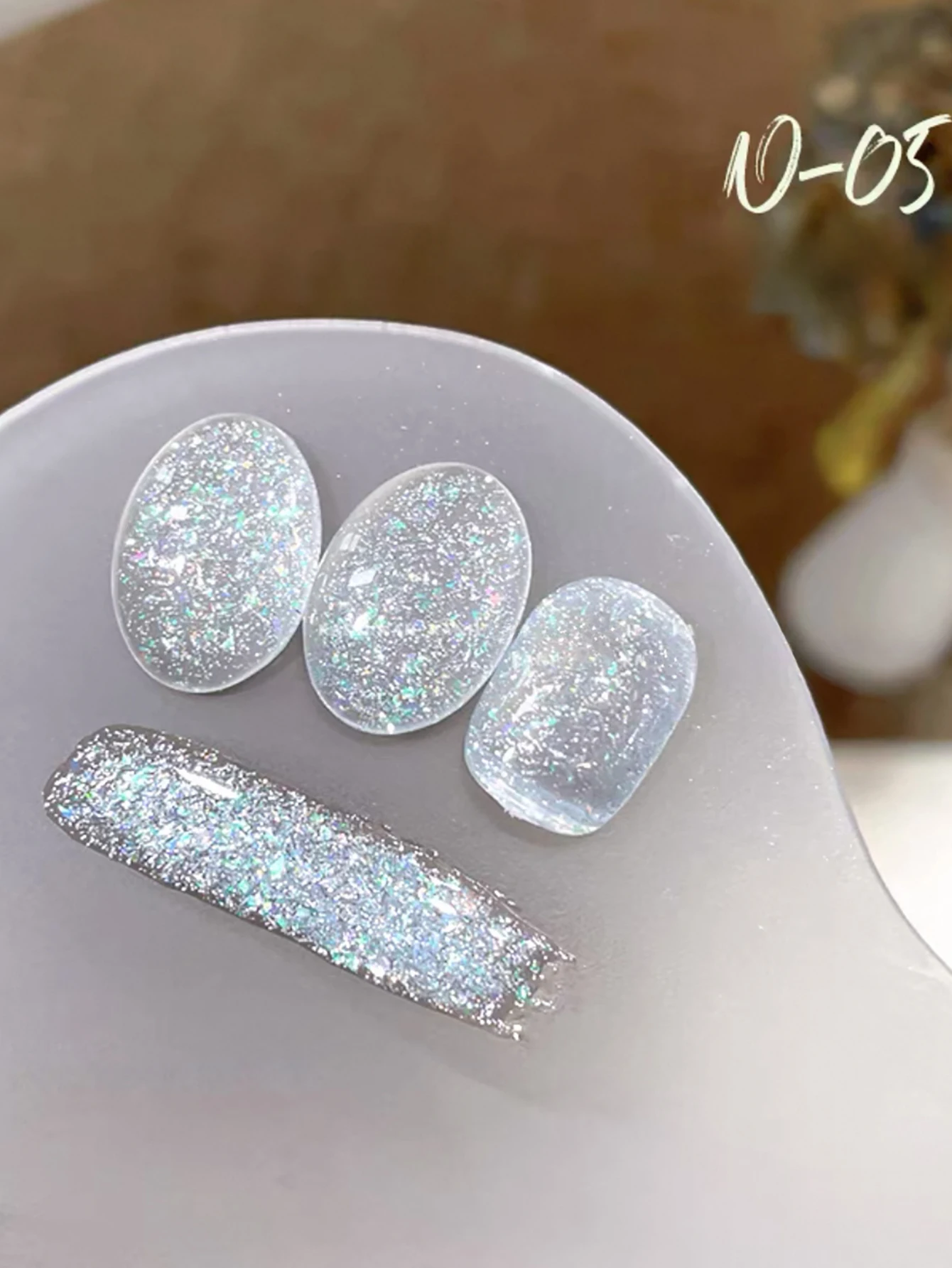

1pcs PSK Blue Nails Star Yarn Broken Diamond Gel Nail Polish New Explosive Flash Ice Transparent Pink White Blue Nail Supplies