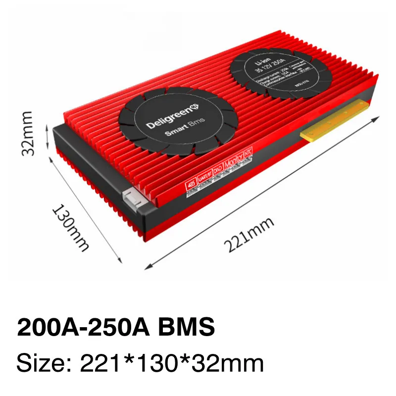 Akcje ue LiFePO4 4S 250A inteligentny BMS 8S 16S 200A Bluetooth dla 12V 24V akumulator do LiFePO4 48V akumulator Daly BMS Smart