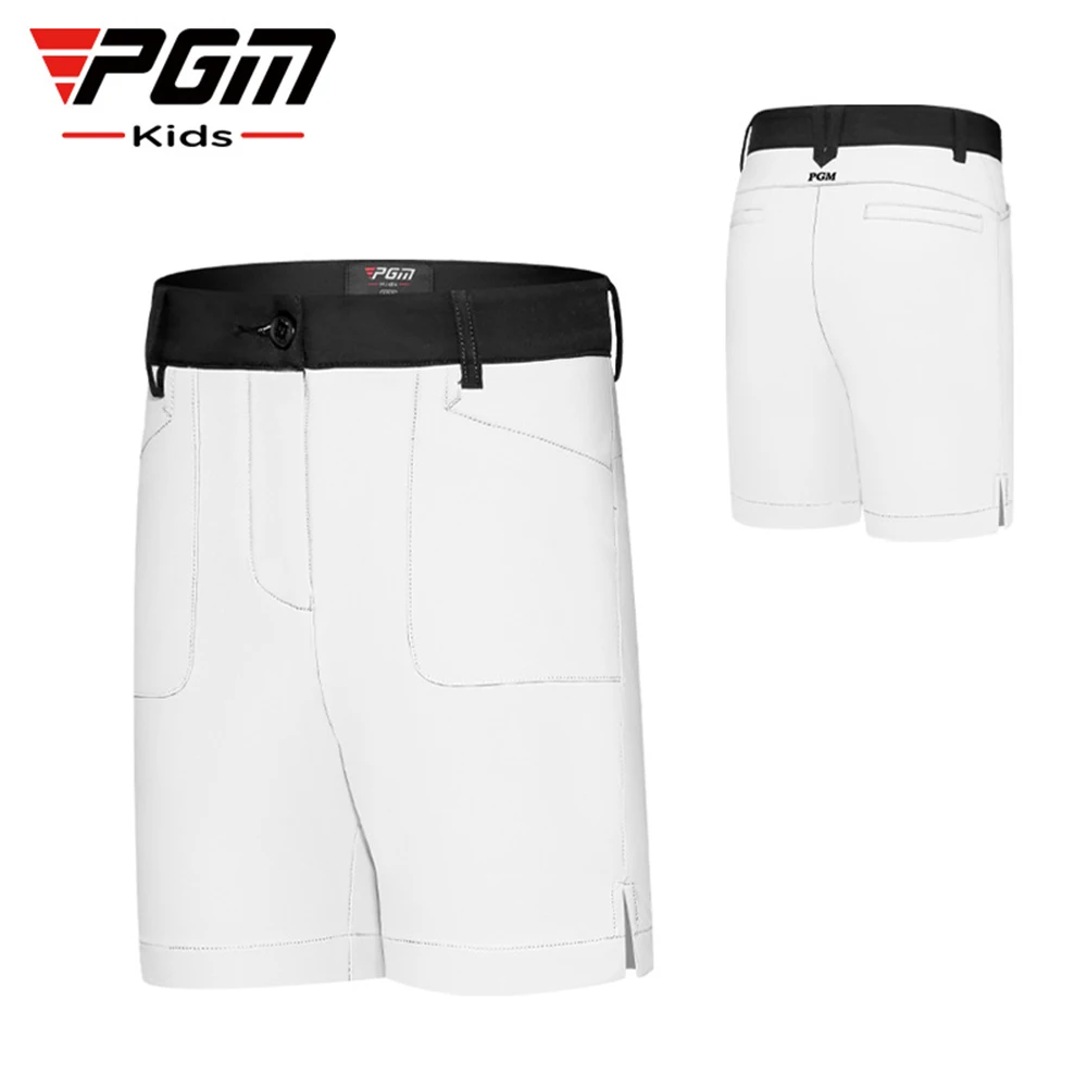 

PGM Girls Golf Shorts Youth Summer Sports Pants Quick Dry Golf Stretch Shorts with Pockets for Kid Running Workout Travel Casual