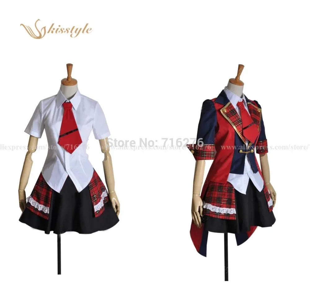 Kisstyle Fashion Anime AKB0048 Attack Group Yuki Kashiwagi Uniform Cosplay Costume Custom-Made