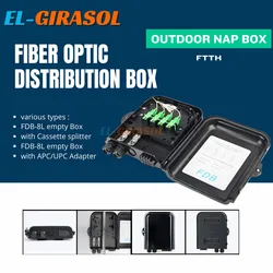 8 Core Fiber Optic Distribution Uncut Cable Port Fiber Splice Box Outdoor Splitter Nap Box Outdoor splitter nap box Cassette