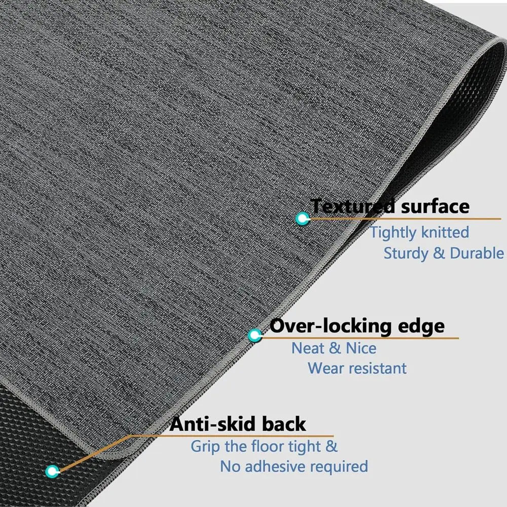 Alas Kursi untuk Lantai Kayu & Keramik, 47 inci x 60 inci, Alas Kursi Kantor Tugas Berat untuk Kursi Beroda, Anti Selip, Tidak Melengkung, Pelindung Lantai