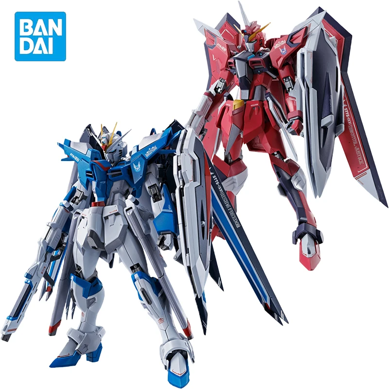 

In Stock Genuine Original BANDAI METAL ROBOT Spirits STTS-808 Immortal Justice & STTS-909 RISING FREEDOM GUNDAM Anime Figures