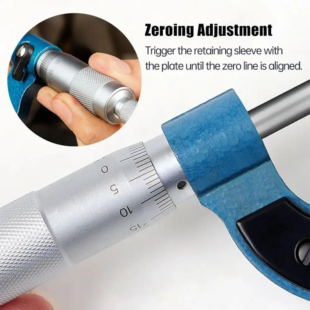 Carbon Steel Outside Micrometers 0-25mm Vernier Caliper Precision Micro Meter Hand Tool Thread Scale Micrometer Gauge