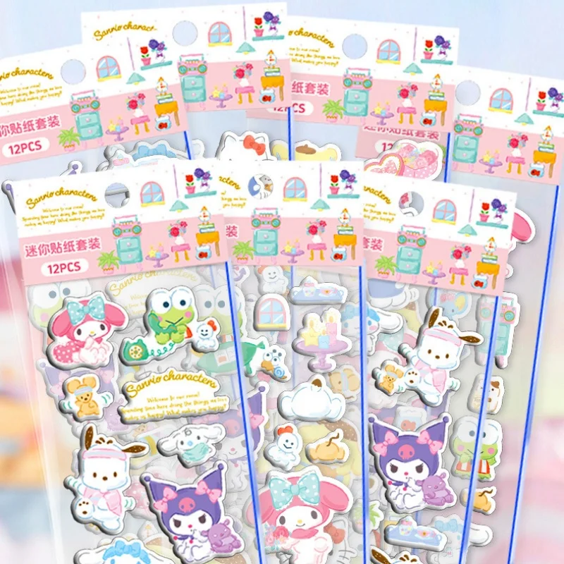 36pcs-lot-sanrio-pochacco-cinnamoroll-keroppi-3d-sticker-cute-scrapbook-diy-diary-decorative-sealing-sticker-album-stick-label