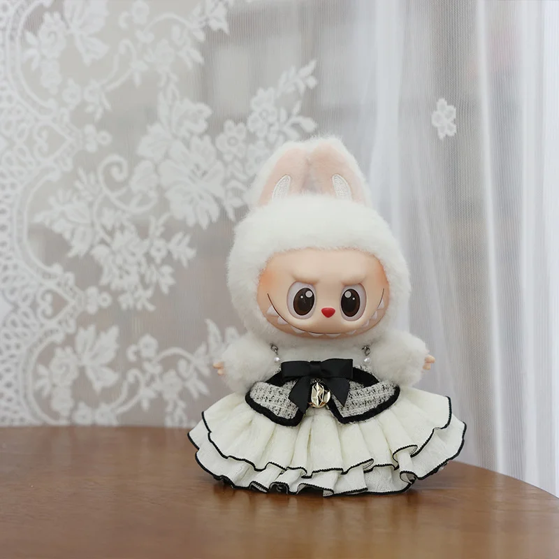 17cmのラビュブベビー服1着、小さな香りのするスタイルのドレス、蝶ネクタイ付きイブニングドレス（服のみ）