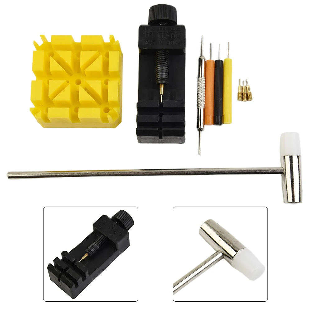 Set Watch Repair Tool Remover Slit ABS Plastic Accessories Adjuster Tool Bracelet Chain Pin Brand New Exquisite