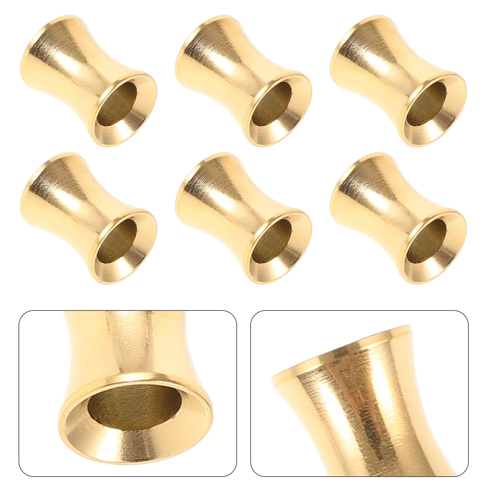 

6Pcs Stainless Steel Ear Gauges Hollow Tunnels Plugs Expanders Reusable Ear Stretchers Stylish Gauges for Ears