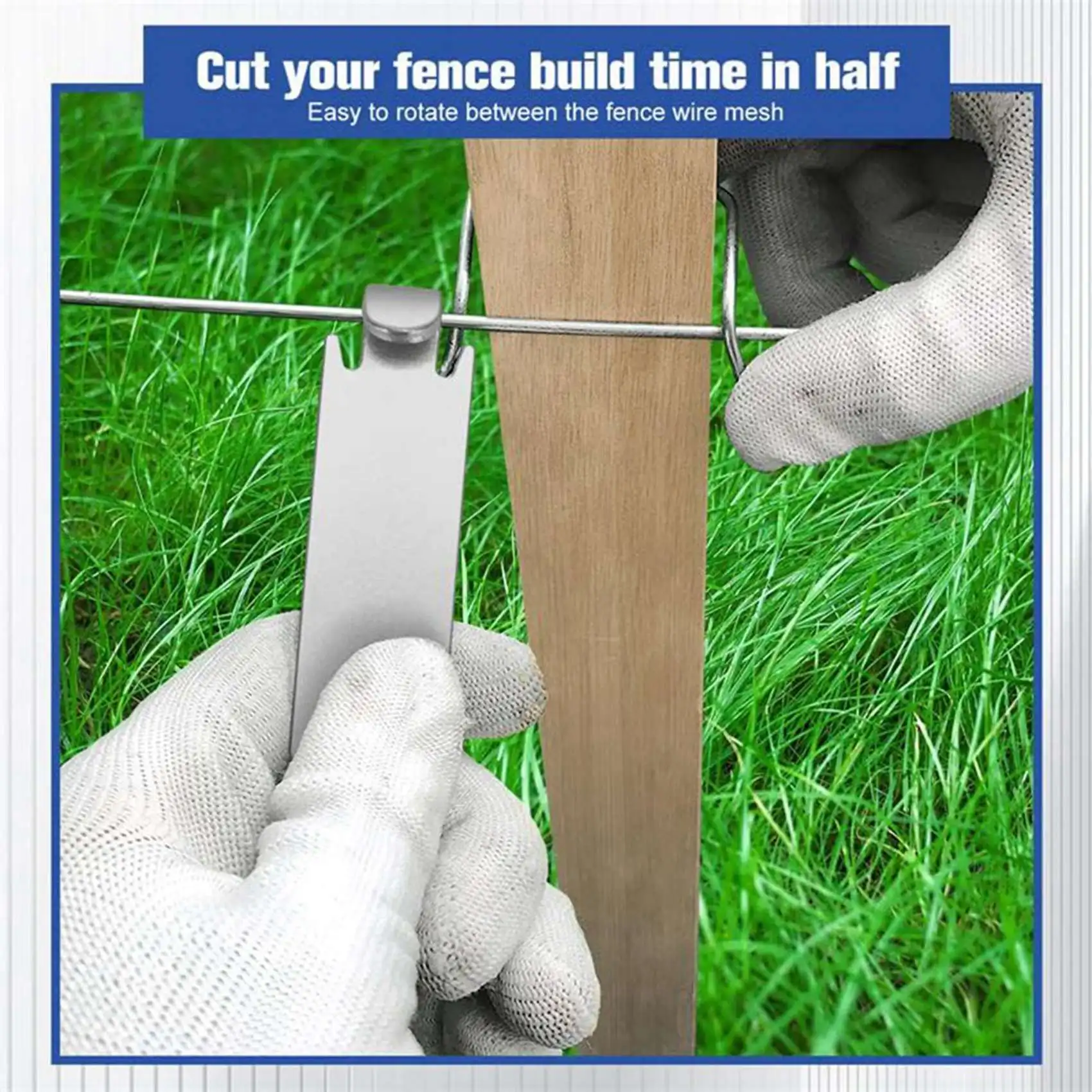 AT53 Fence Wire Twist Fence Wire Twister (4PK) Fence Wire Tensioning Tool Twister Time Saver Barb Wire Fence Toolser
