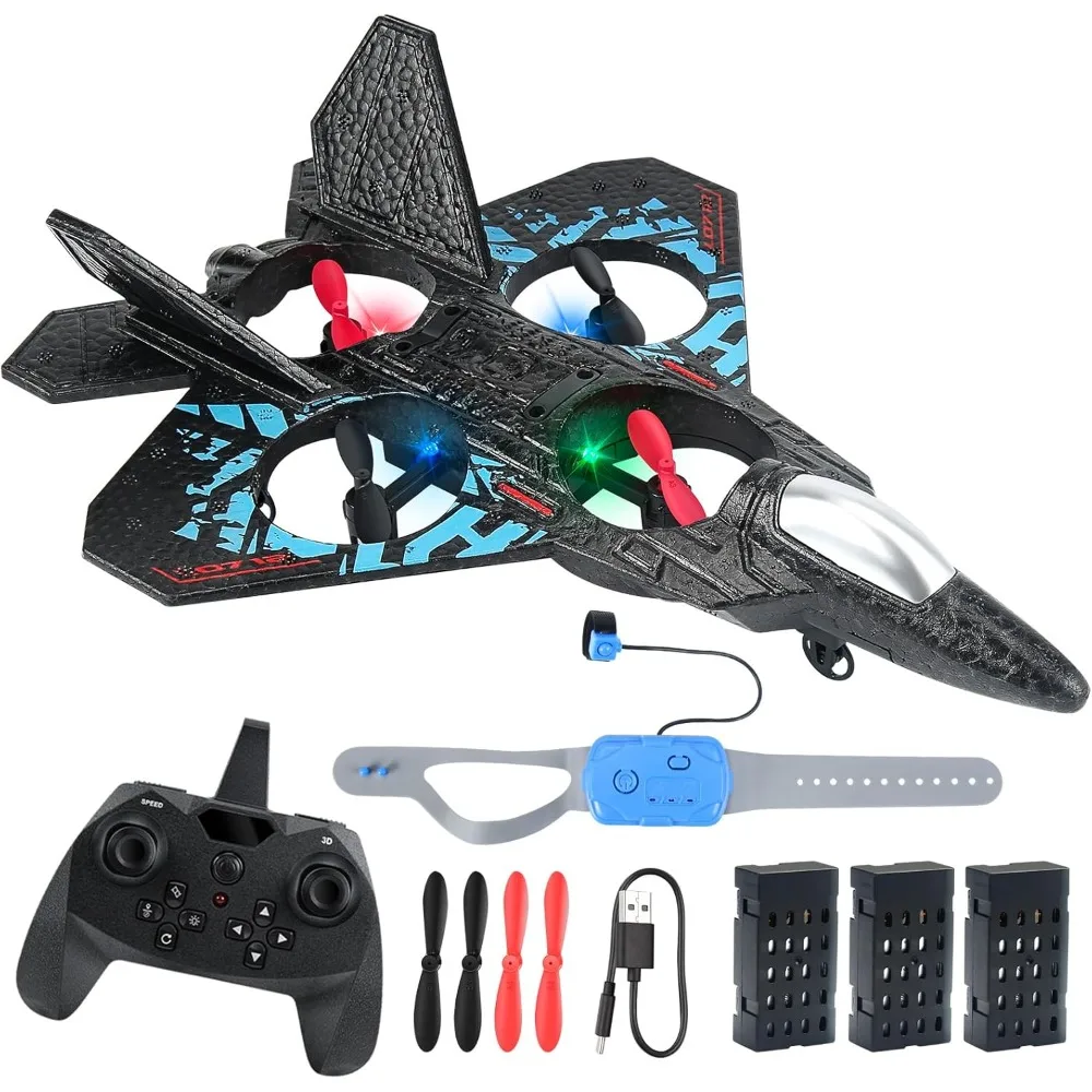 2025 Model Remote Control Airplane Toy with Dual Control Modes and 360-Degree Maneuverability