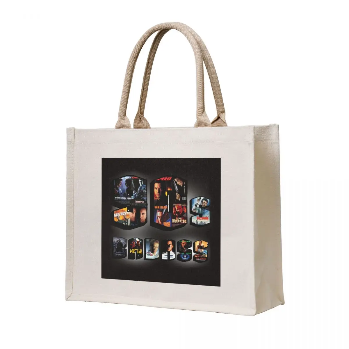 

90s Action Tote Bag canvas bags Gift bag tote bag women Fabric