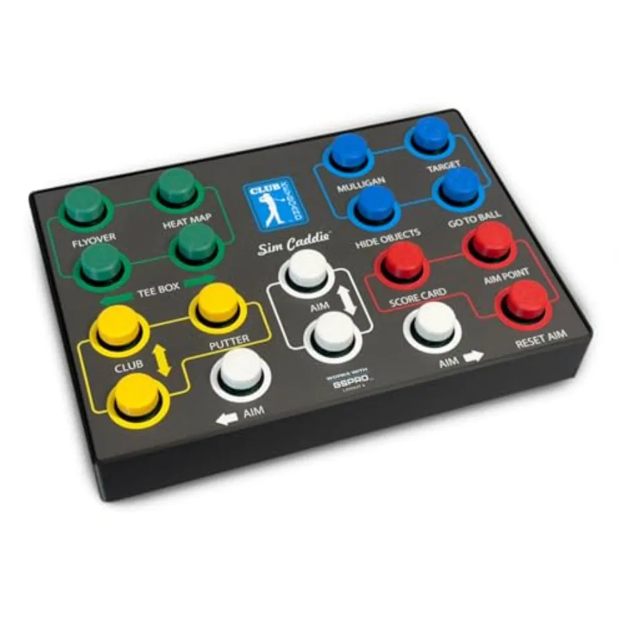 

Клубная клавиатура Sim Caddie Golf Simulator Controller Box для GS Pro Управление высокопроизводительным симулятором гольфа точно и S