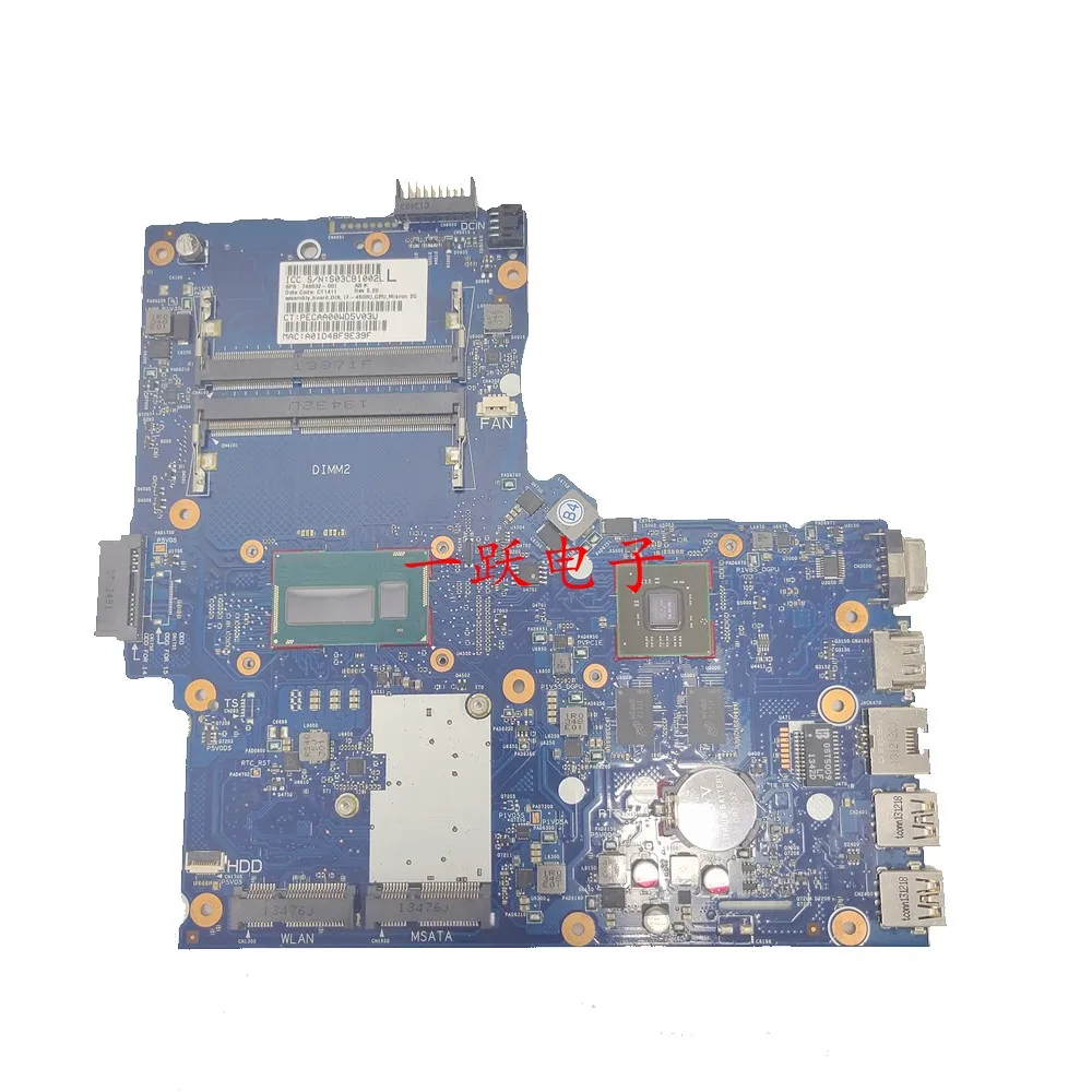 

Laptop motherboard 746032-001 6050A2608301 FOR HP 350 G1 WITH I7-4500U Fully tested and works 100% perfectly