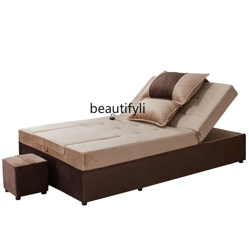 Foot massage sofa beauty eyelashes, foot bath recliner bath center, electric massage integrated bed