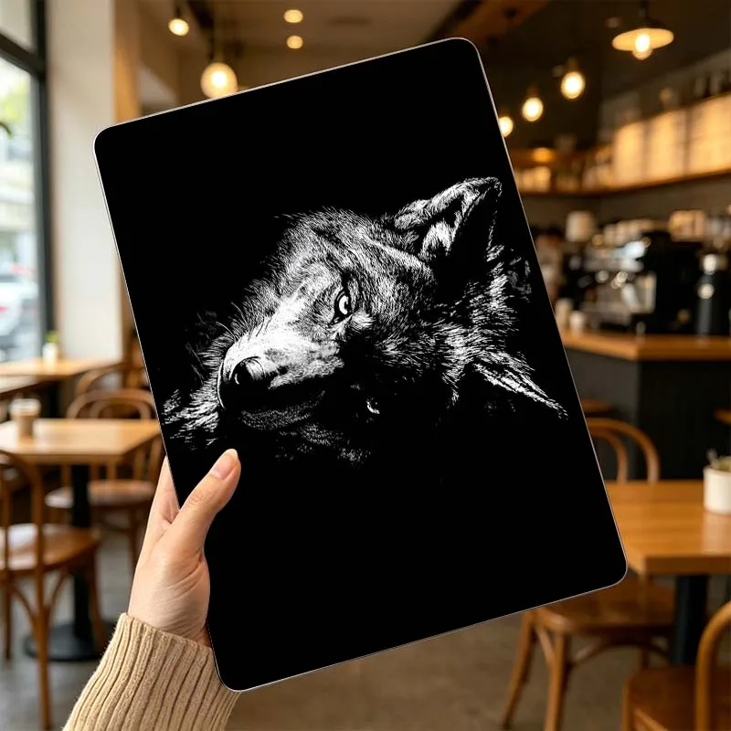 Creative Wolf Design For Apple MacBook Air Pro 13.3 14.2 15.3 11.6 12 16 13 inch Laptop Protective Case Hard Shell Cover