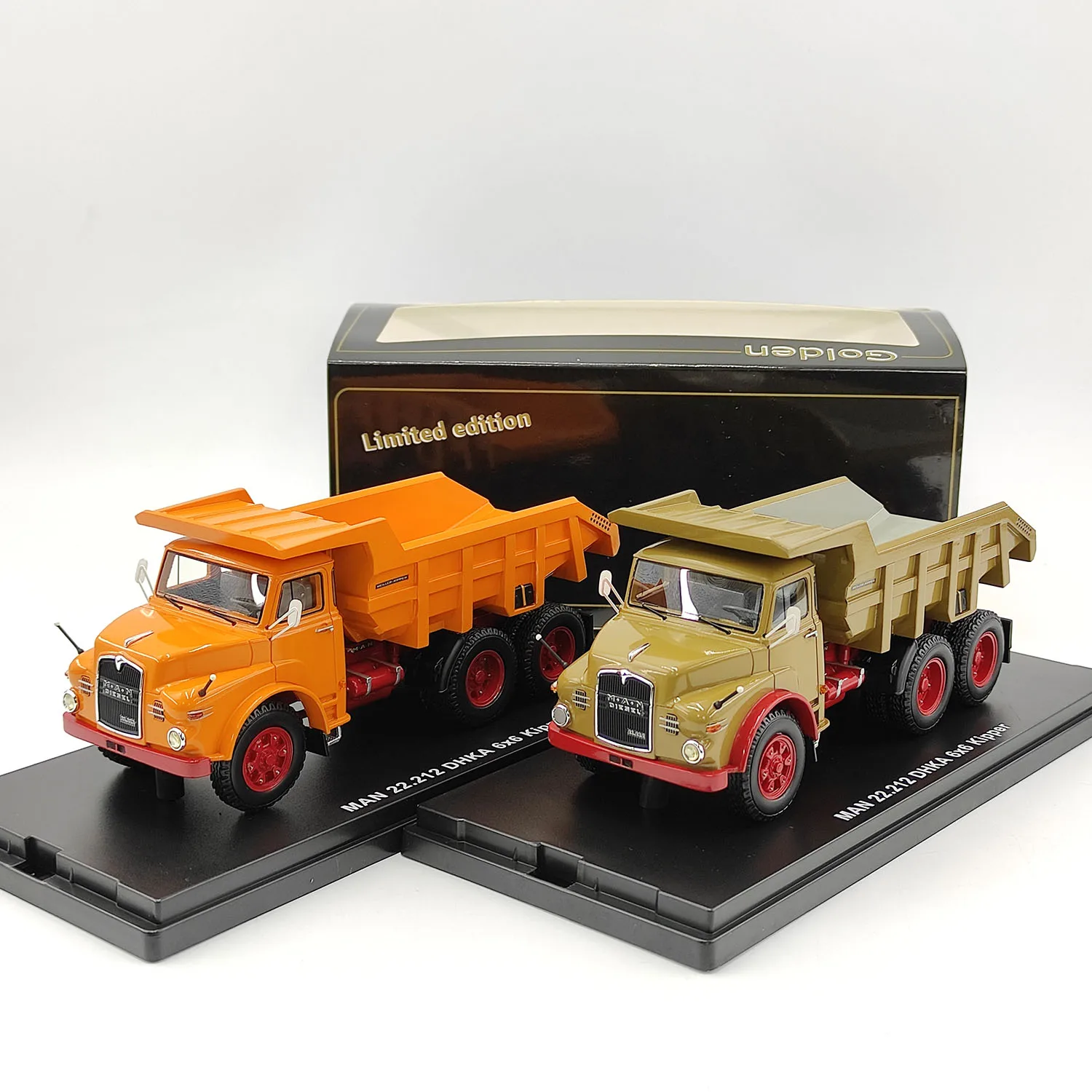 Golden Oldies 1:50 Scale MAN 22.212 DHKA 6x6 Kipper Resin Car Model