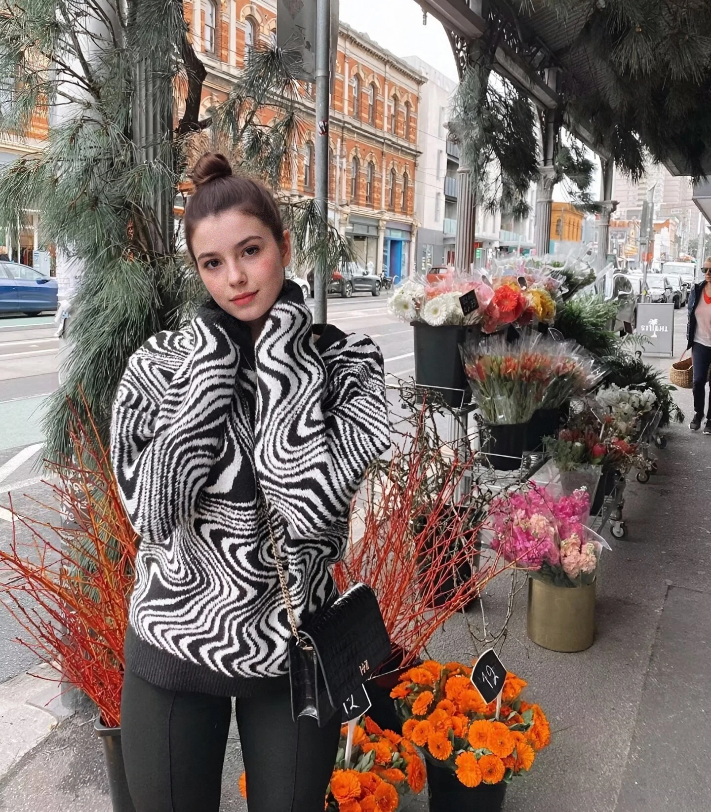 

Fashion Zebra Printed Knitted Pullover Women Vintage Loose Thick O-Neck Long Sleeve Sweater 2025 New Autumn Winter Casual Jumper