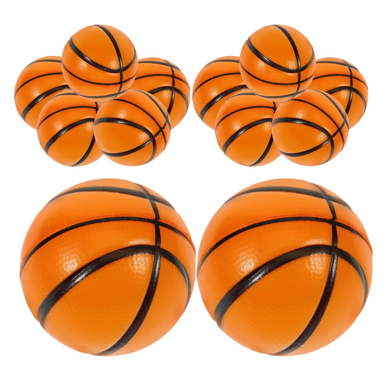 12 Pcs 농구 미니 피젯 장난감 크리 에이 티브 스퀴즈 장난감 스포츠 릴리스 스트레스 오렌지 재미 있은 스퀴즈 피젯 대량 어린이