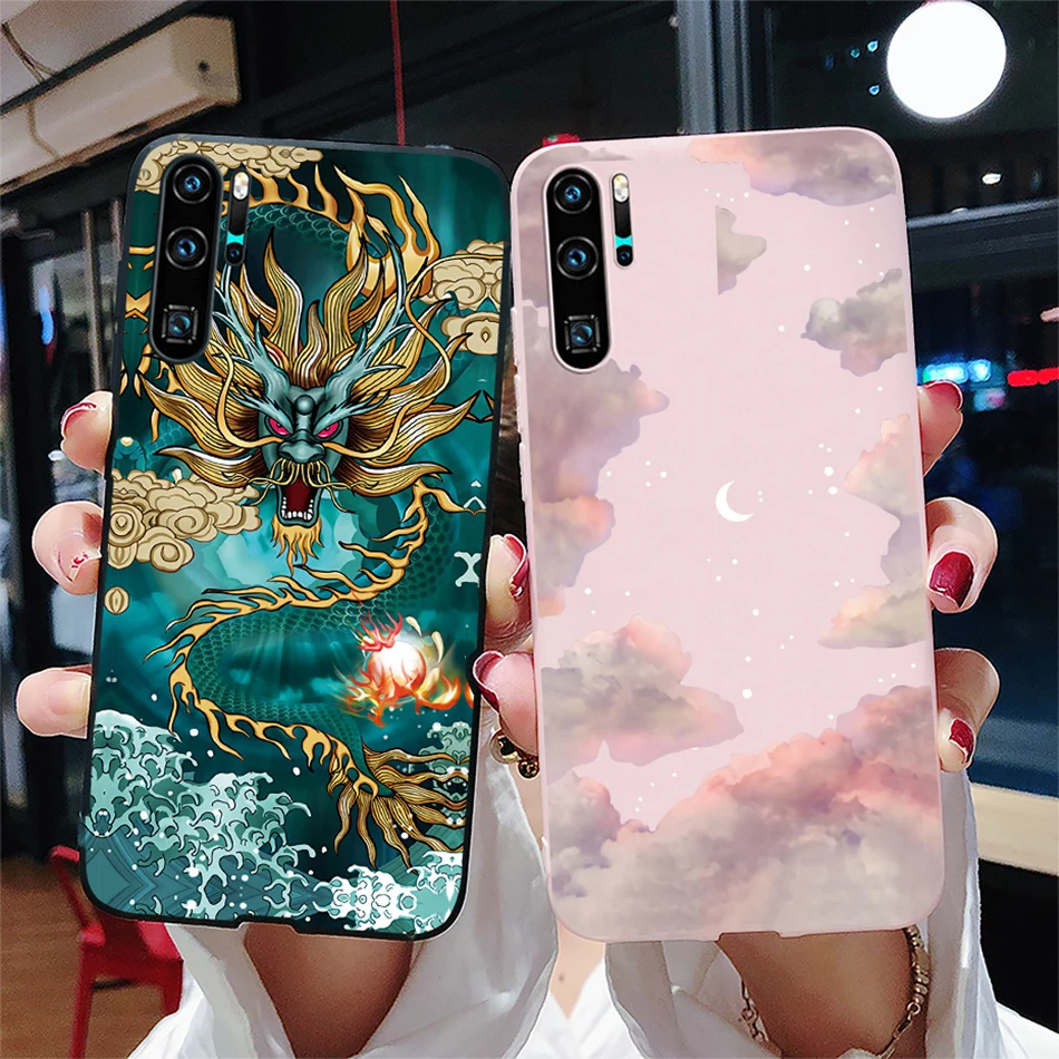 For Huawei P30 Pro Case New Fashion Dragon Soft Silicone Shockproof Cover For Huawei P30 Pro Bumper P30Pro P 30 Phone Case Funda