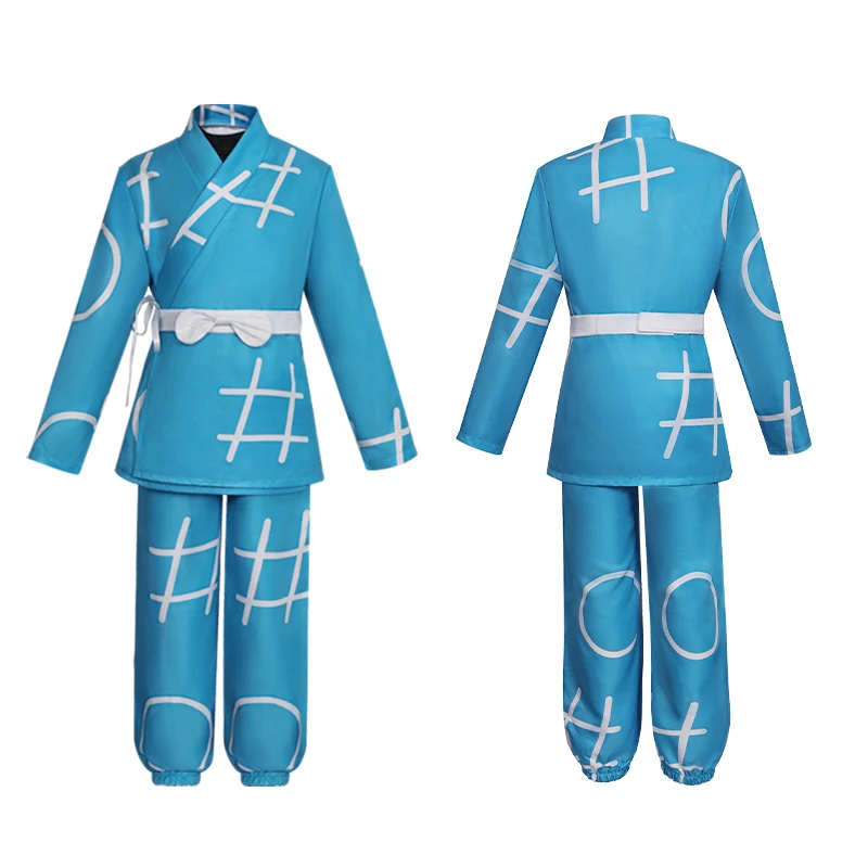 

Anime Nintama Rantarou Cosplay Costume Ninjutsu Academy Blue Karate Uniform Ninja Boy Rantaro Karate Cosplay Costumes For Kids