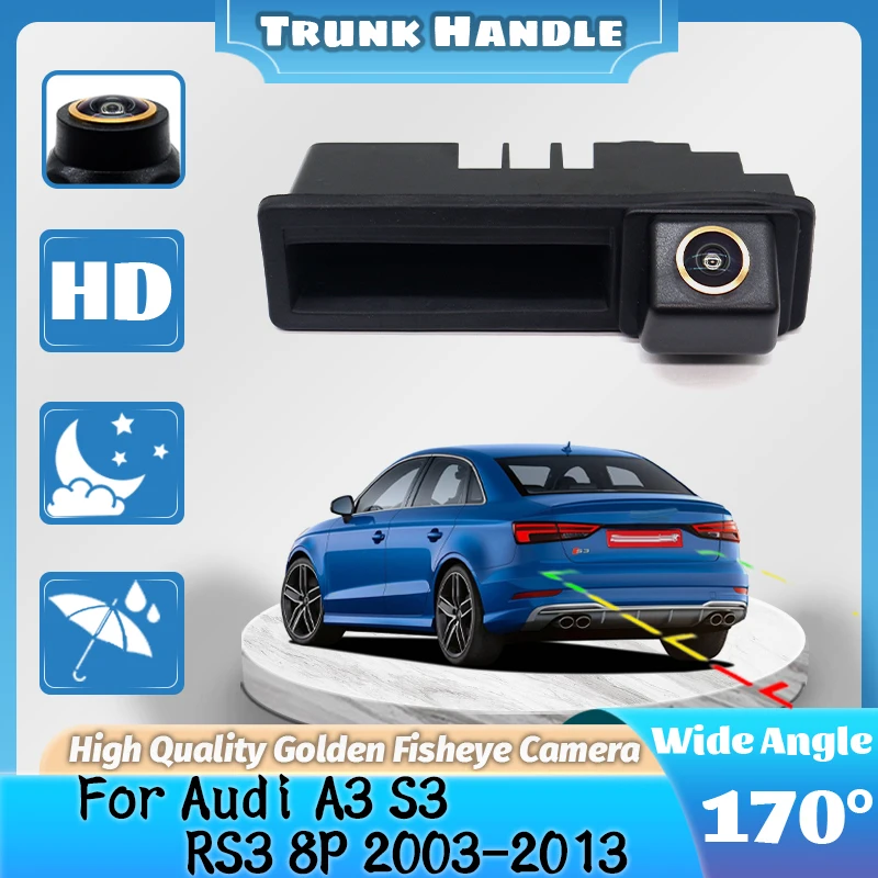 وقوف السيارات سيارة الجذع مقبض الرؤية الخلفية عكس الكاميرا لأودي A3 S3 RS3 8P 2003-2013 A4 S4 RS4 B6 B7 2003-2008