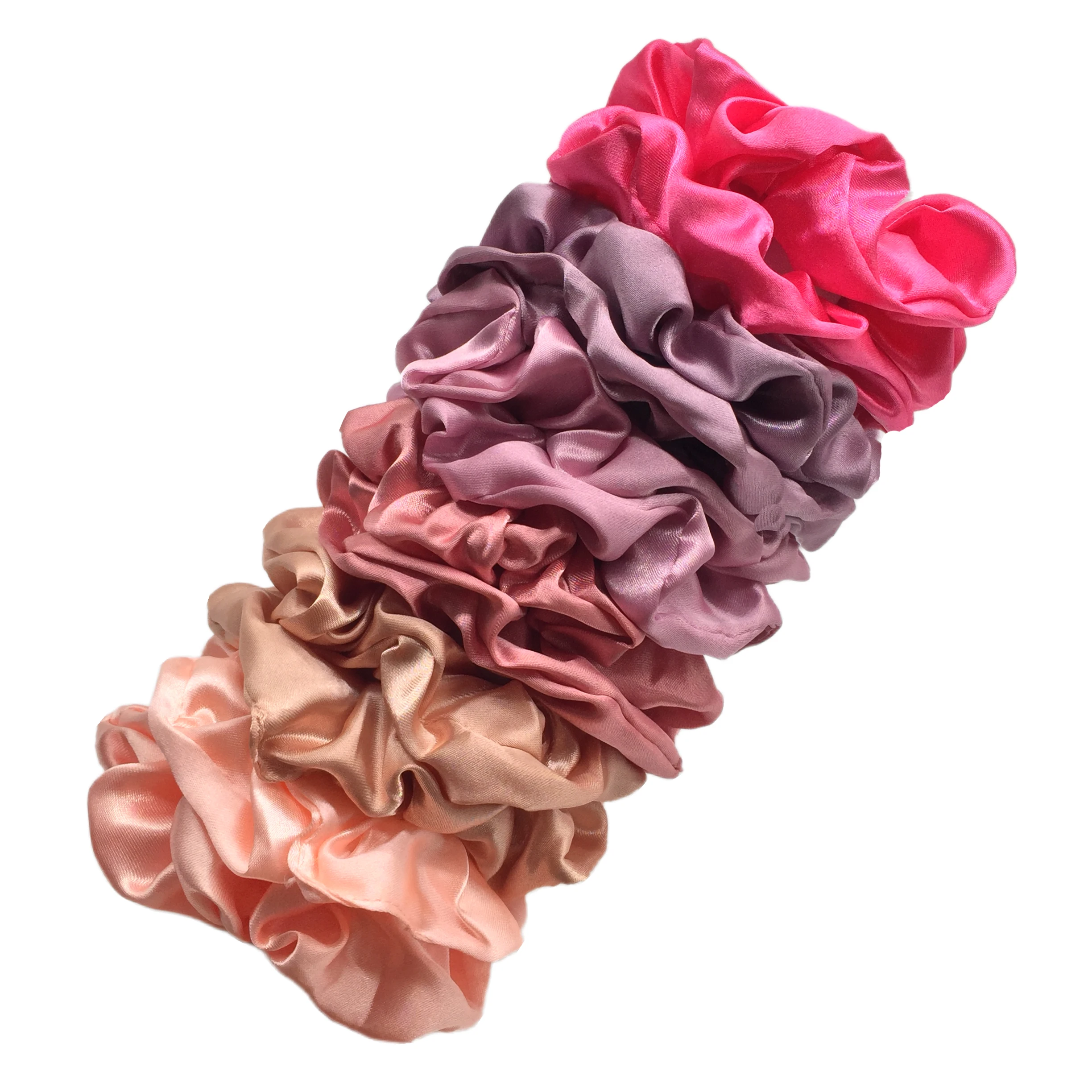 12pcs Colorful Satin Scrunchies - Comfy And Simple Hair Accessories For Women And Girls