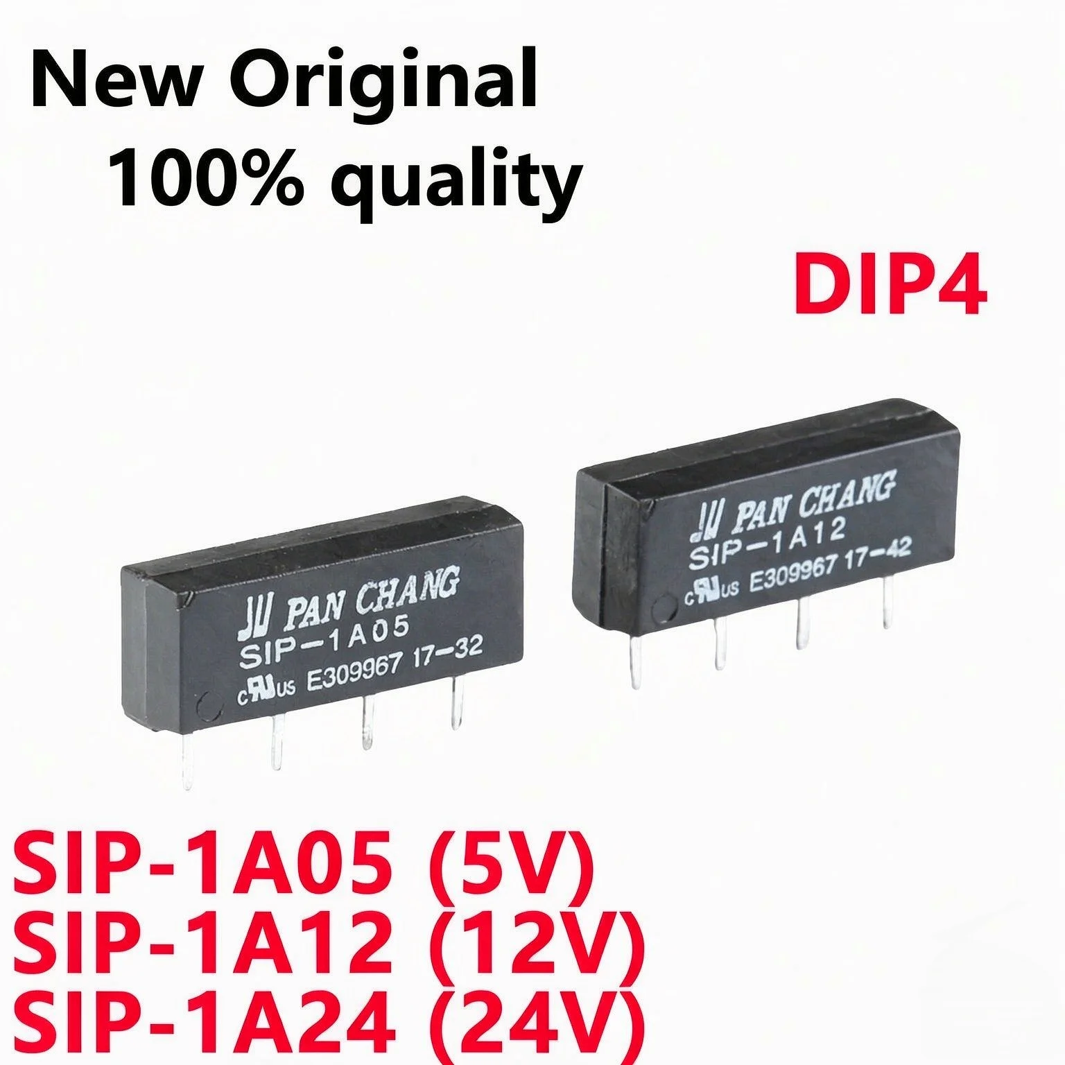 5/PCS New Original SIP-1A05 5V SIP-1A12 12V SIP-1A24 24V 4-pin micro reed switch relay In Stock