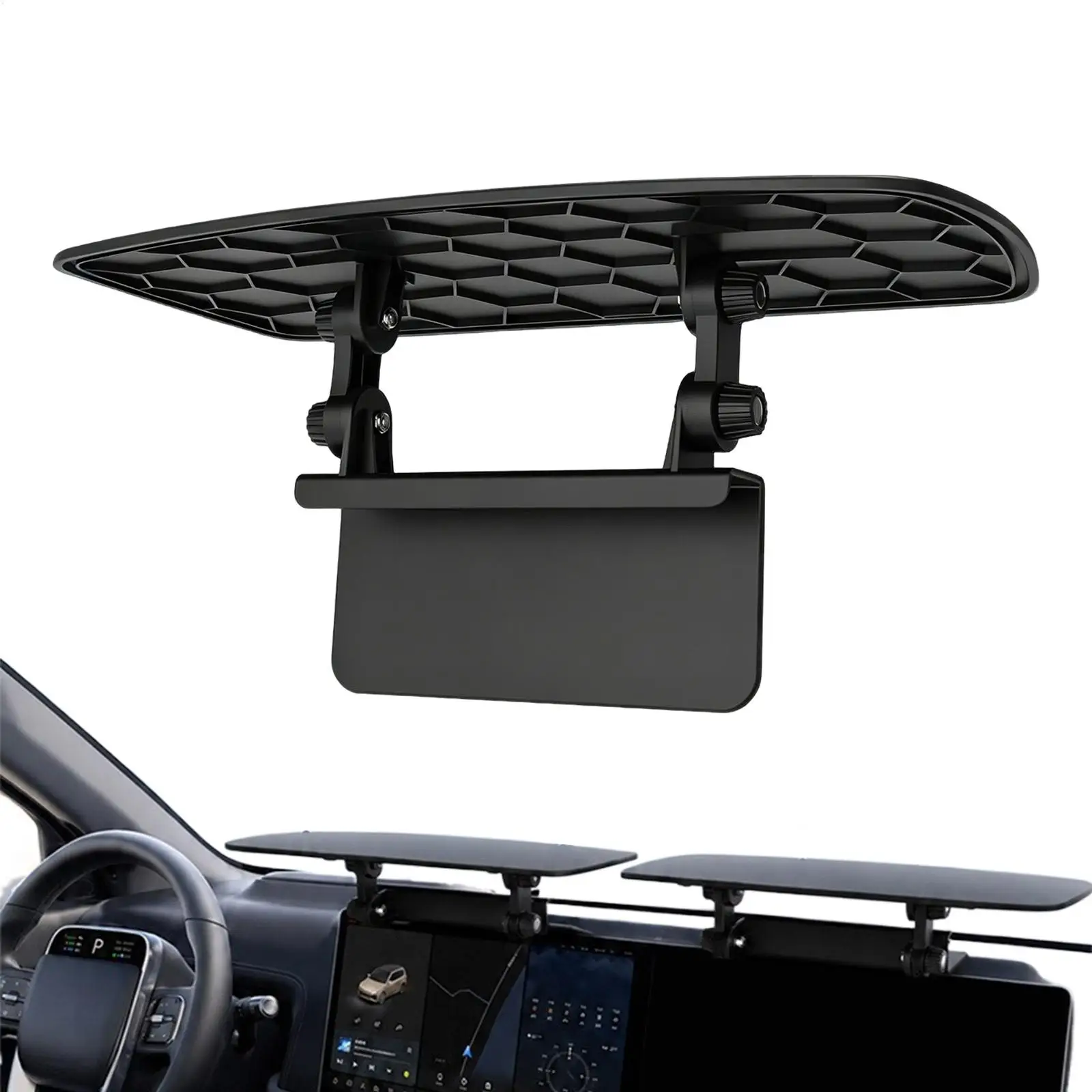 Anti-Glare GPS Sun Shade for Dashboard, Car Navigation Screen Cover for SUV, Truck & Sedan, Universal Auto GPS Anti-UV Visor