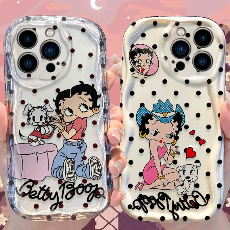 Custodia Sexy Girl B-Bettys per iPhone 16 E 15 Pro Max 14 13 12 Mini 11 Pro Max XS X 8 7 Plus Cover antiurto in silicone morbido Funda