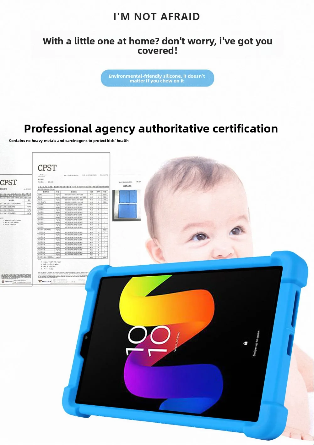Stoßfeste TPU-Hülle für TCL Tab 8 NXTPAPER 5G 8.7 8189S, Vollständiger Schutz, Mehrere Farben – Detail 6