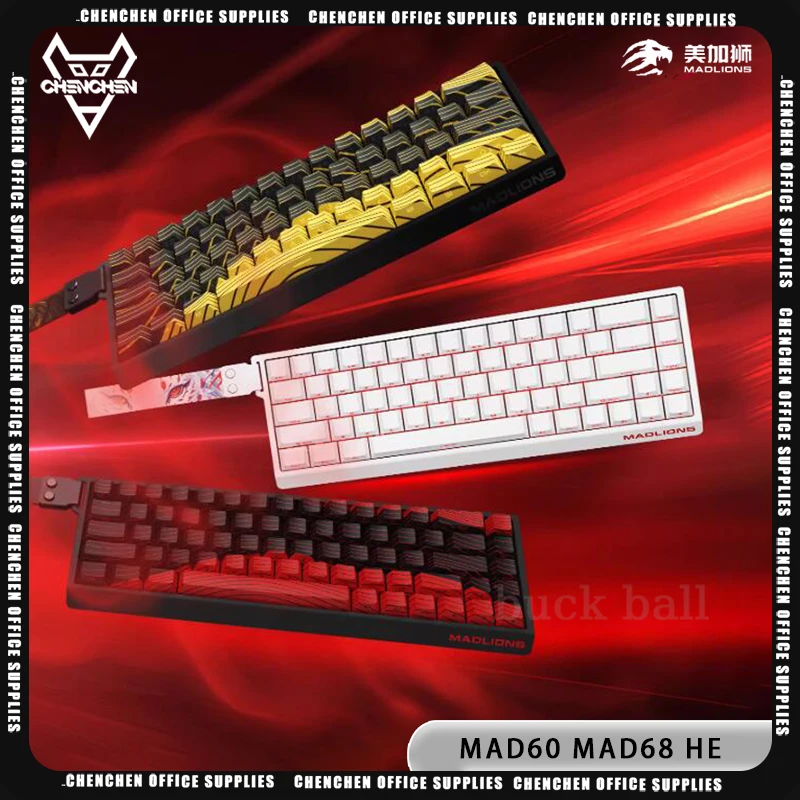 Madcatz HE 기계식 키보드 마그네틱 스위치, 맞춤형 유선 게임 키보드, Rgb Madlions Mad60 키보드, Mad68