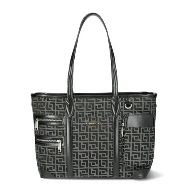 

Fiorelli Women's Brooke Tote Bag, Black Geo Jacquard
