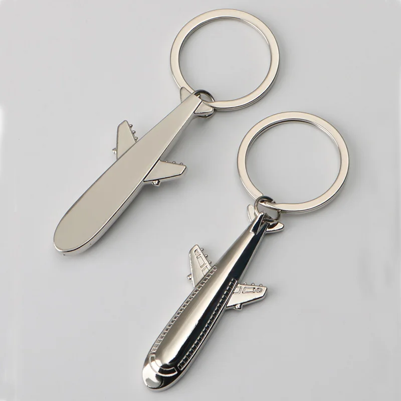 Metal Airplane Keychains Airbus Airliners Fighter Key Chain Helicopter Airplane Keyring 3D Aircraft Keychain Gift For Friend