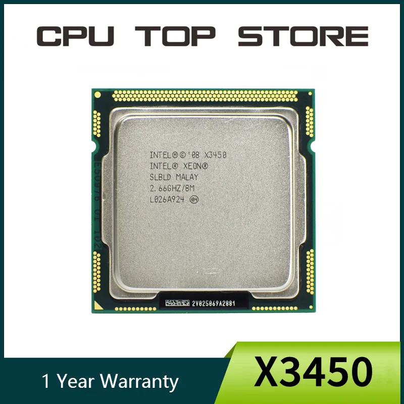 Intel Xeon X3450 4-Core 2.66GHz LGA 1156 CPU Processor