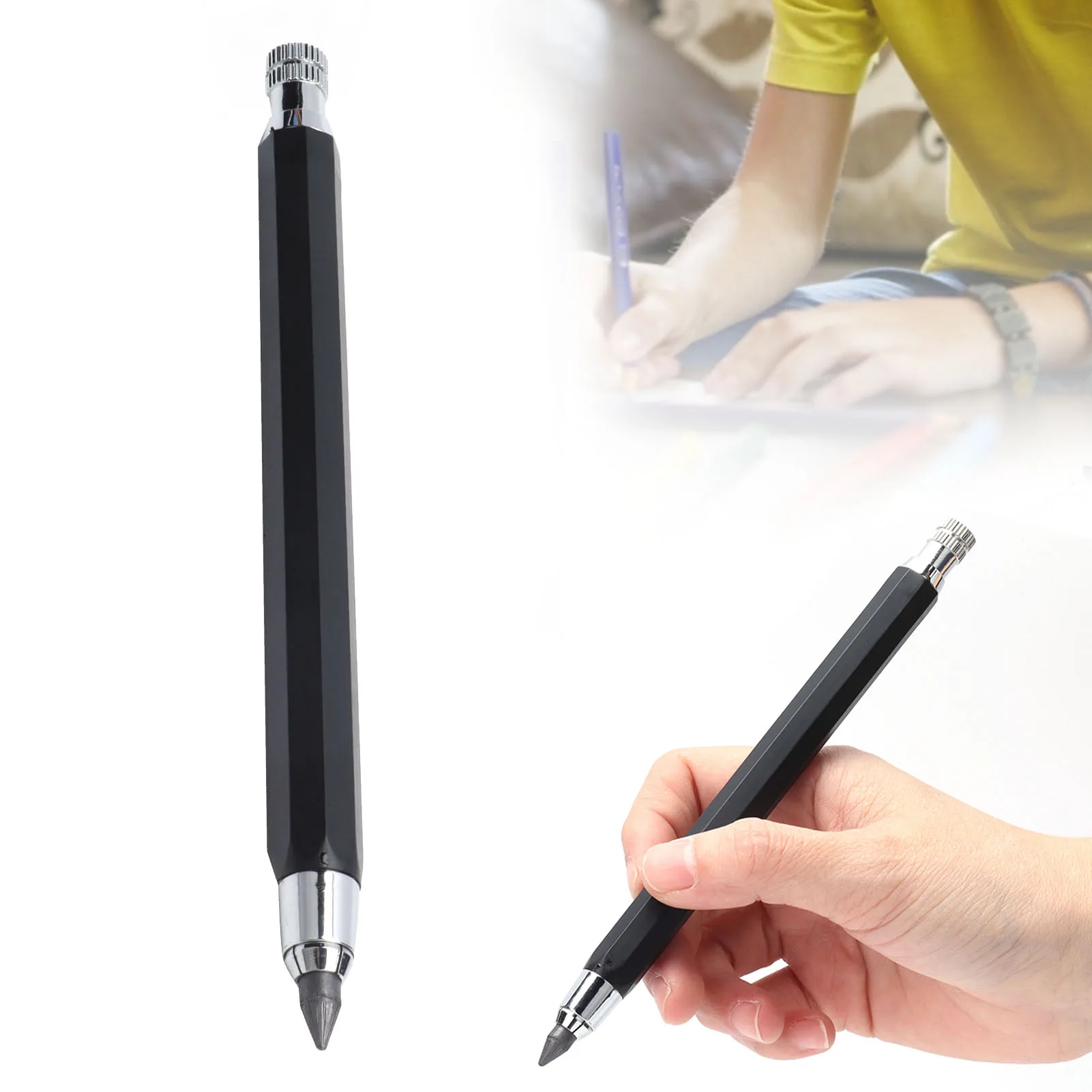 

Автоматический карандаш из нержавеющей стали 5,6 мм, размер заправки, портативная механическая ручка для рисования граффити, 5,6 мм, механические карандаши